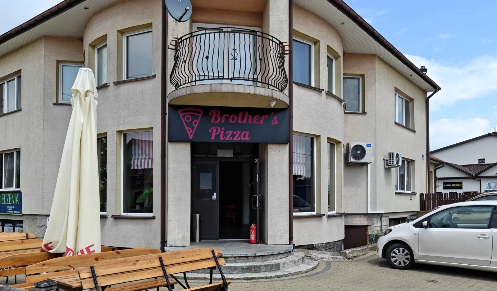 Tło wizytówki Brother’s Pizza Czerwin