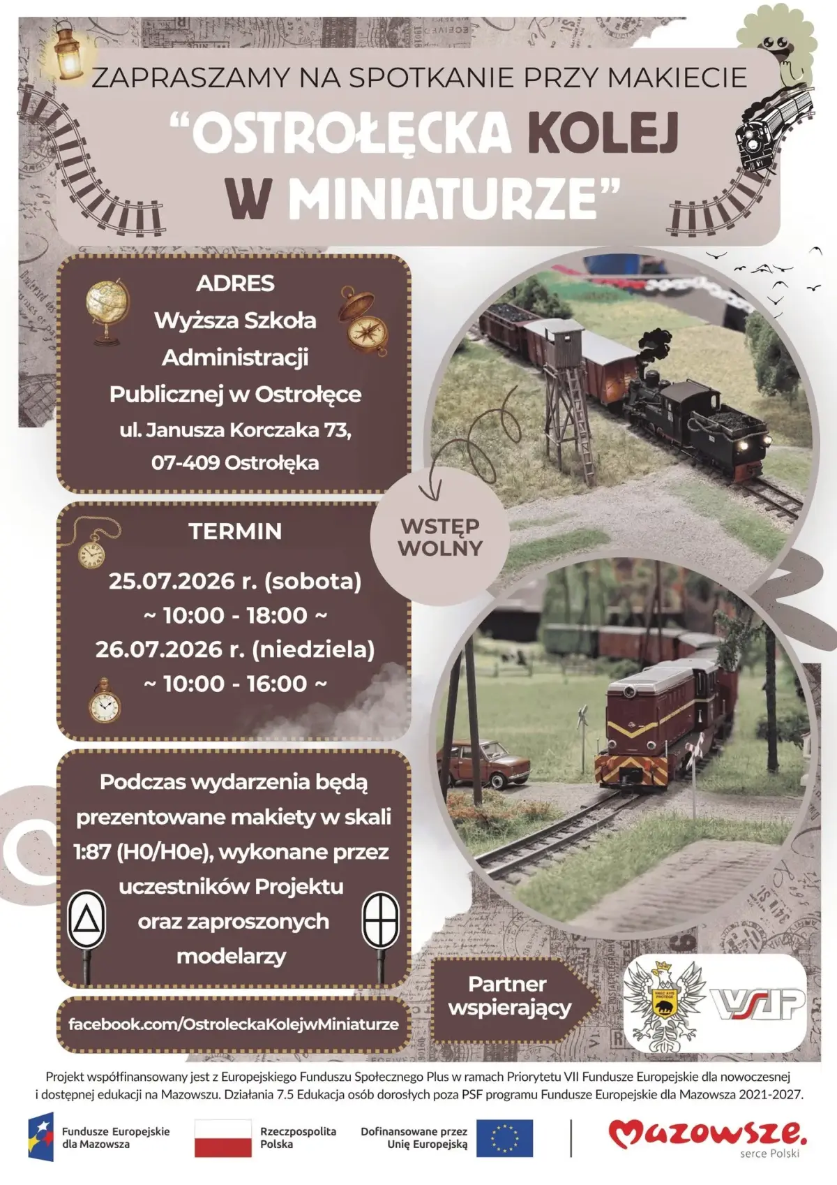 Pokaz kolejowych makiet w Ostrołęce już w ten weekend