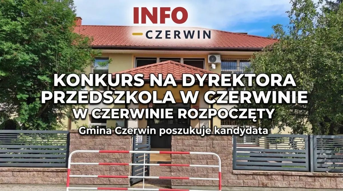 Gmina Czerwin szuka dyrektora przedszkola. Ruszył konkurs